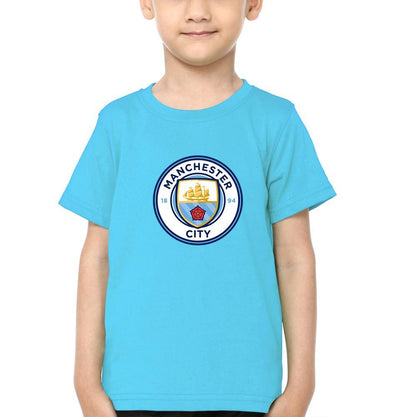 Manchester City Half Sleeves T-Shirt for Boy-FunkyTeesClub