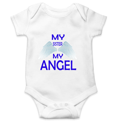 My Sister My Angel Rompers for Baby Girl- FunkyTeesClub