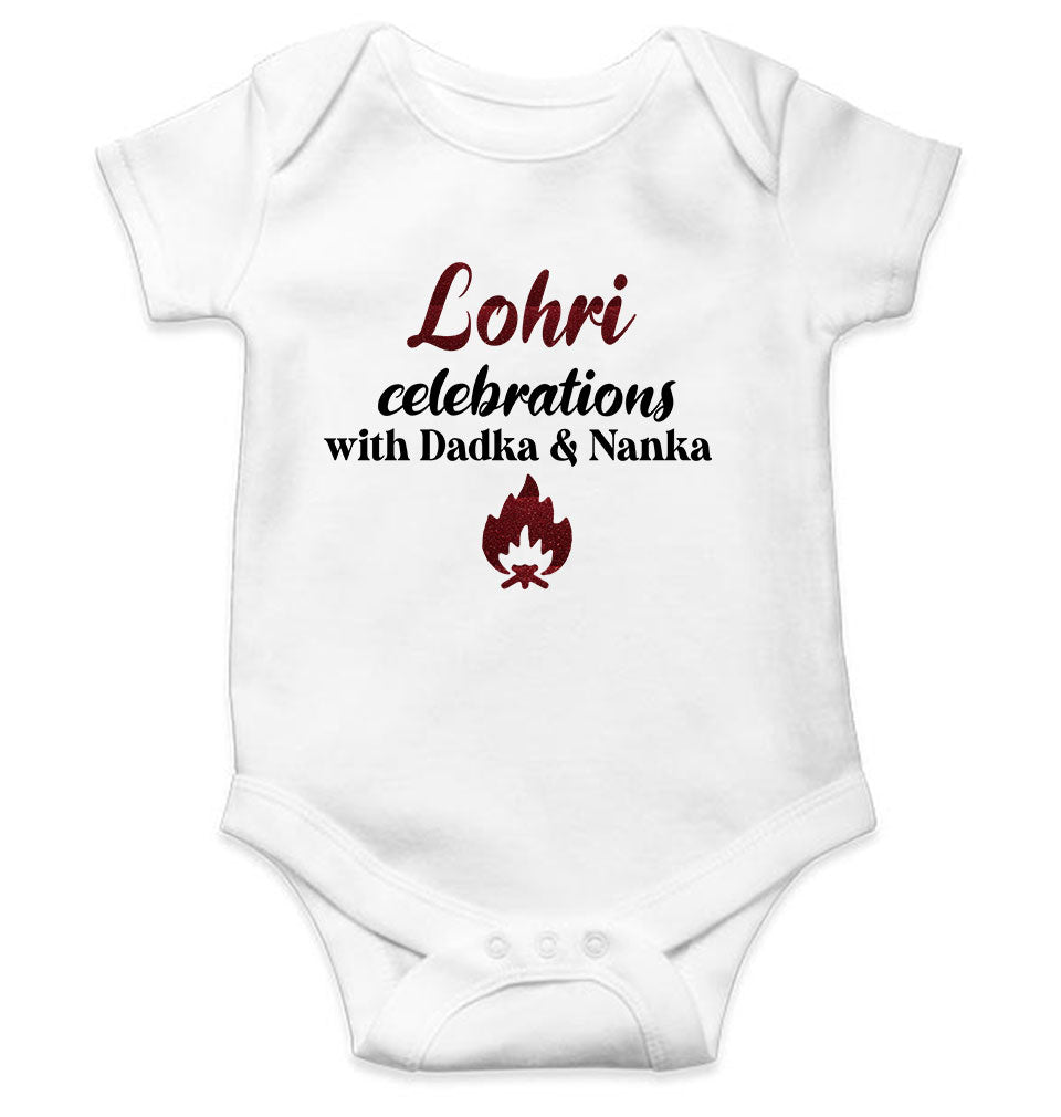 Lohri Celebrations Rompers for Baby Girl- FunkyTeesClub