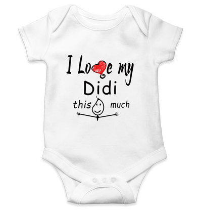 I Love My Didi Rompers for Baby Boy- FunkyTeesClub