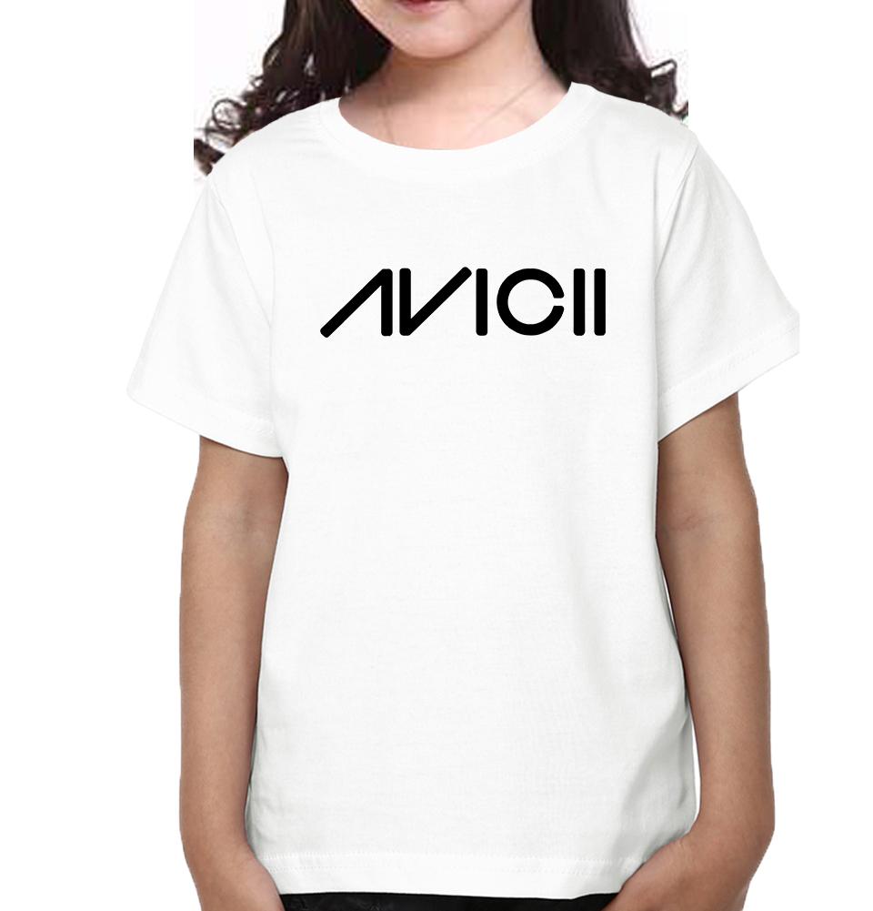 AVICII Half Sleeves T-Shirt For Girls -FunkyTeesClub