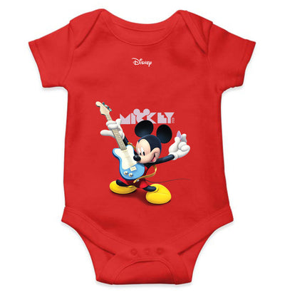 Playing Guitar Cartoon Rompers for Baby Girl- FunkyTeesClub