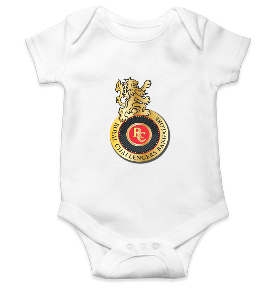 RCB  Royal Challengers Bangalore Rompers for Baby Girl - FunkyTeesClub