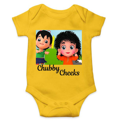 Chubby Cheeks Poem Rompers for Baby Girl- FunkyTeesClub