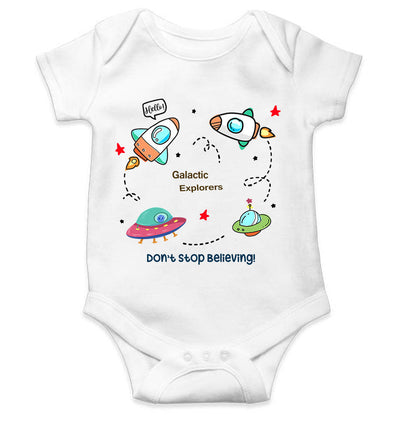 Spaceships Rompers for Baby Boy- FunkyTeesClub