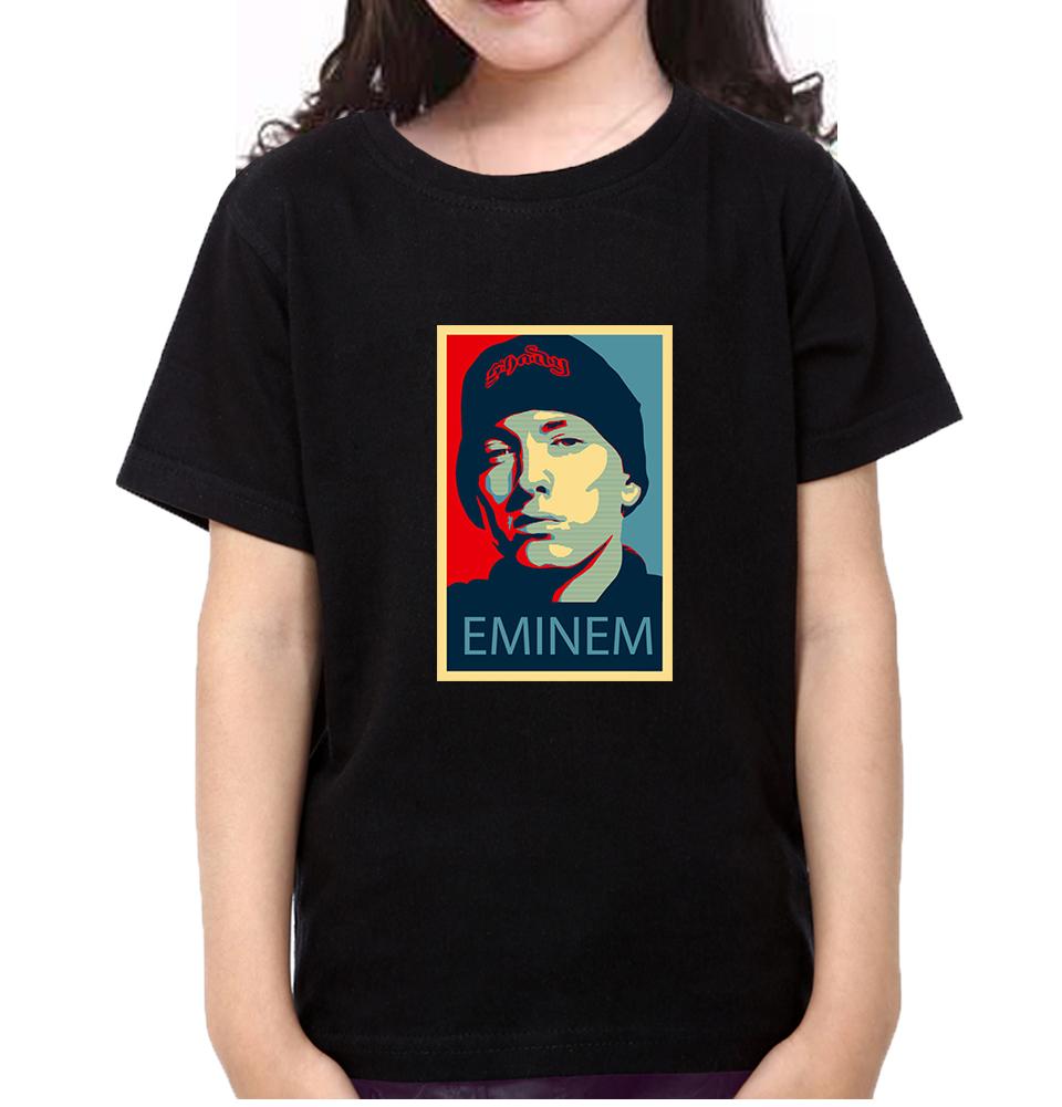 Eminem Half Sleeves T-Shirt For Girls -FunkyTeesClub