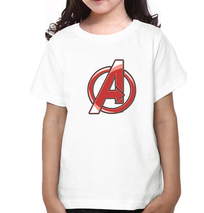 Avenger Logo Half Sleeves T-Shirt For Girls -FunkyTeesClub