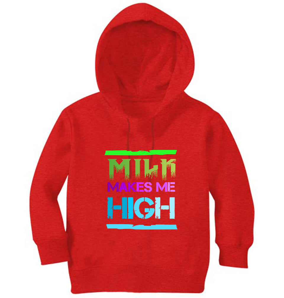 Milk Make Me High Girl Hoodies-FunkyTeesClub