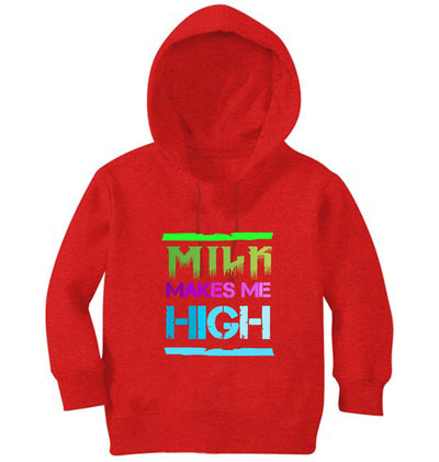Milk Make Me High Girl Hoodies-FunkyTeesClub
