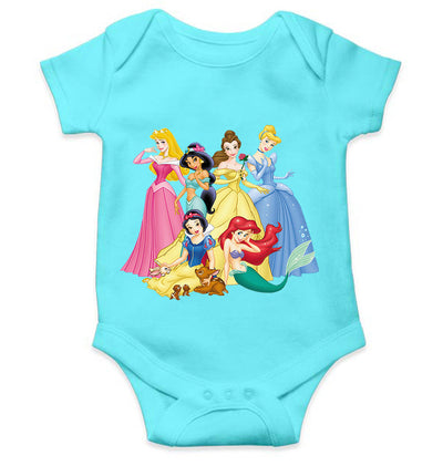 Princess Cartoon Rompers for Baby Girl- FunkyTeesClub