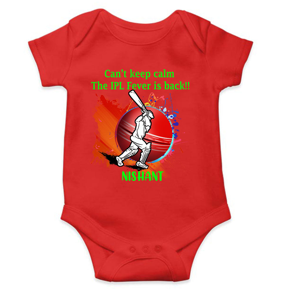 Custom Name Can Not Keep Calm IPL Rompers for Baby Boy- FunkyTeesClub