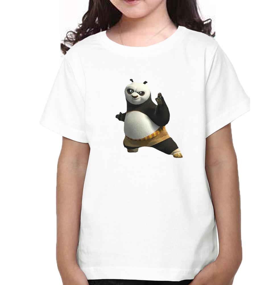 Kung Fu Panda Half Sleeves T-Shirt For Girls -FunkyTeesClub