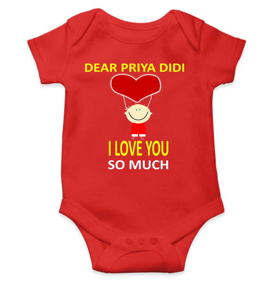 Custom Name I love My Didi So Much Rompers for Baby Boy- FunkyTeesClub