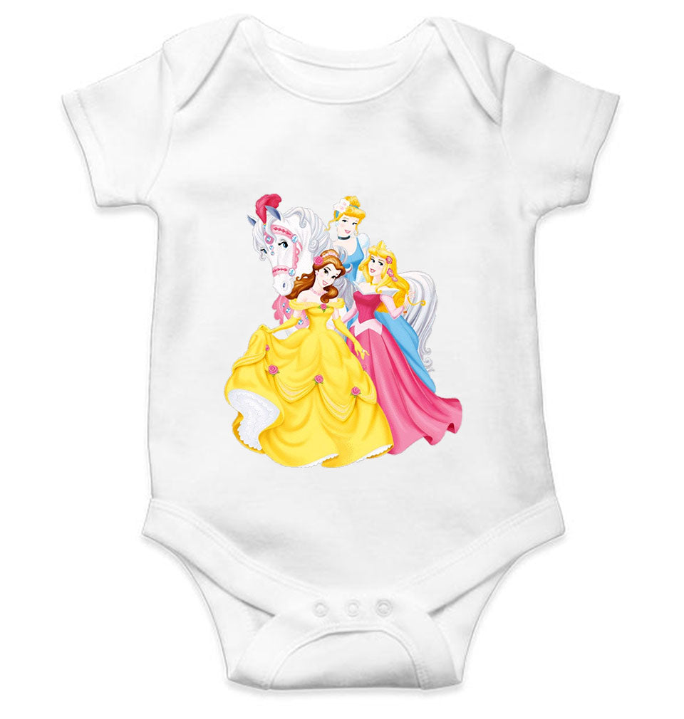 Princess Cartoon Rompers for Baby Girl- FunkyTeesClub