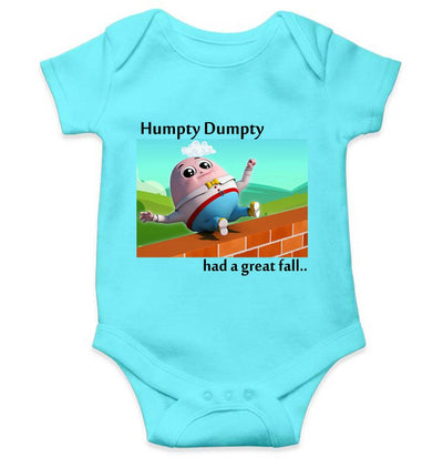 Humpty Dumpty Poem Rompers for Baby Girl- FunkyTeesClub