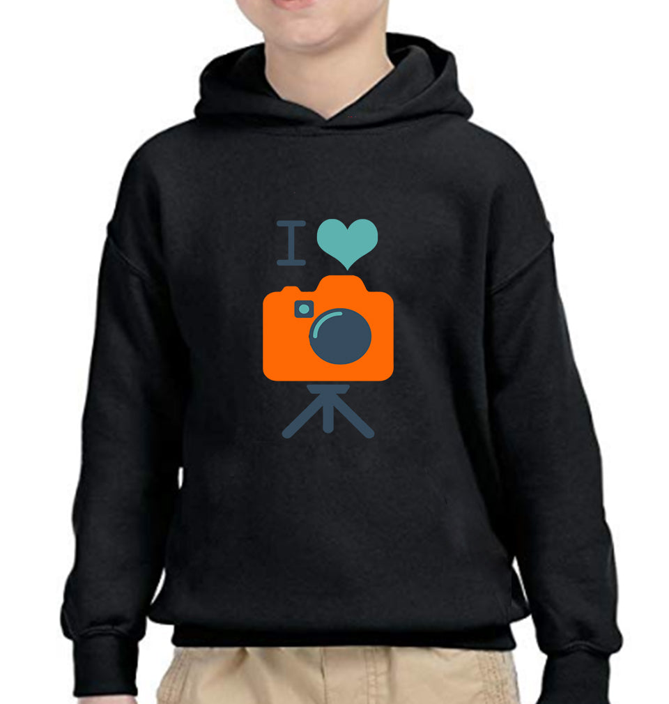 I Love Photography Boy Hoodies-FunkyTeesClub