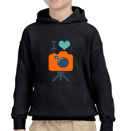 I Love Photography Boy Hoodies-FunkyTeesClub