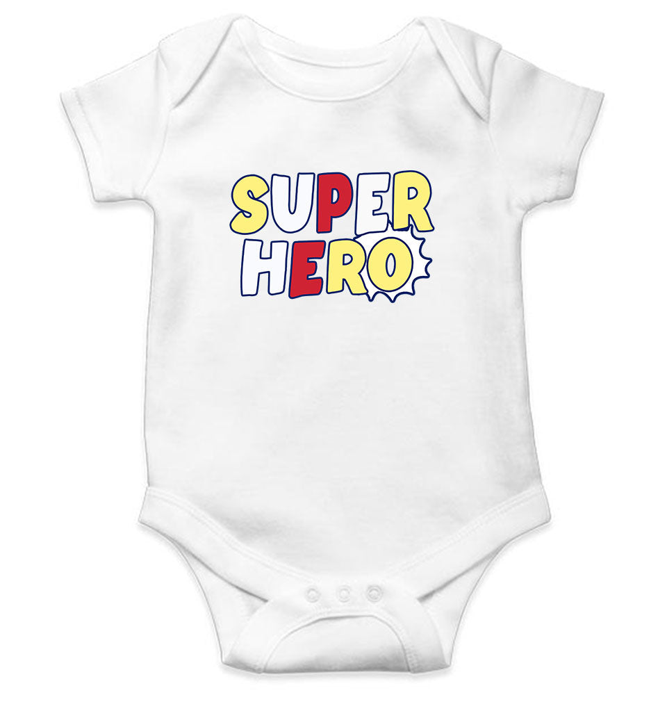 Super Heros Rompers for Baby Girl- FunkyTeesClub