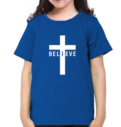 Believe Half Sleeves T-Shirt For Girls -FunkyTeesClub