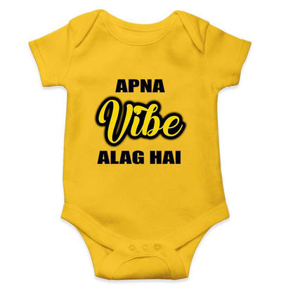 Apna Vibe Alag Hai Rompers for Baby Girl- FunkyTeesClub