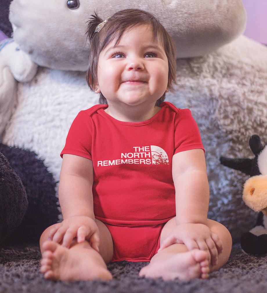 GOT Game Of Thrones North Remembers Rompers for Baby Girl- FunkyTeesClub