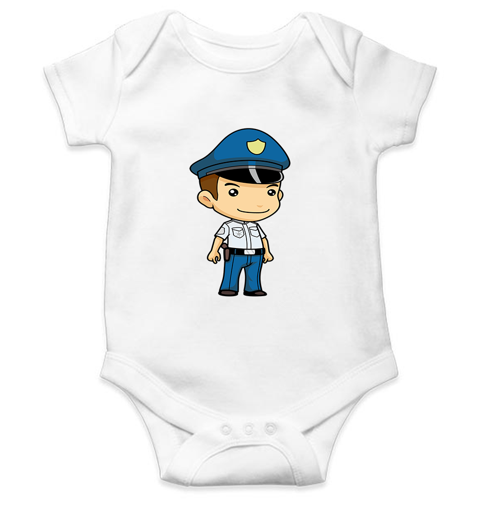 Future Police Rompers for Baby Boy- FunkyTeesClub