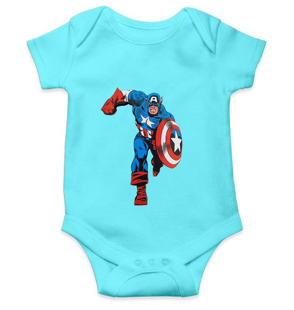 Superhero Cartoon Rompers for Baby Girl- FunkyTeesClub