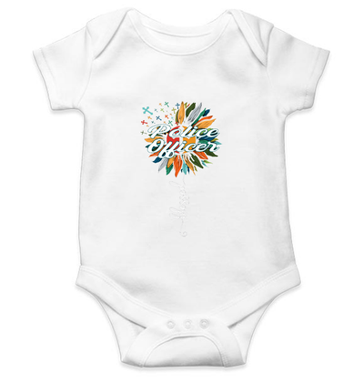Future Police Rompers for Baby Girl- FunkyTeesClub