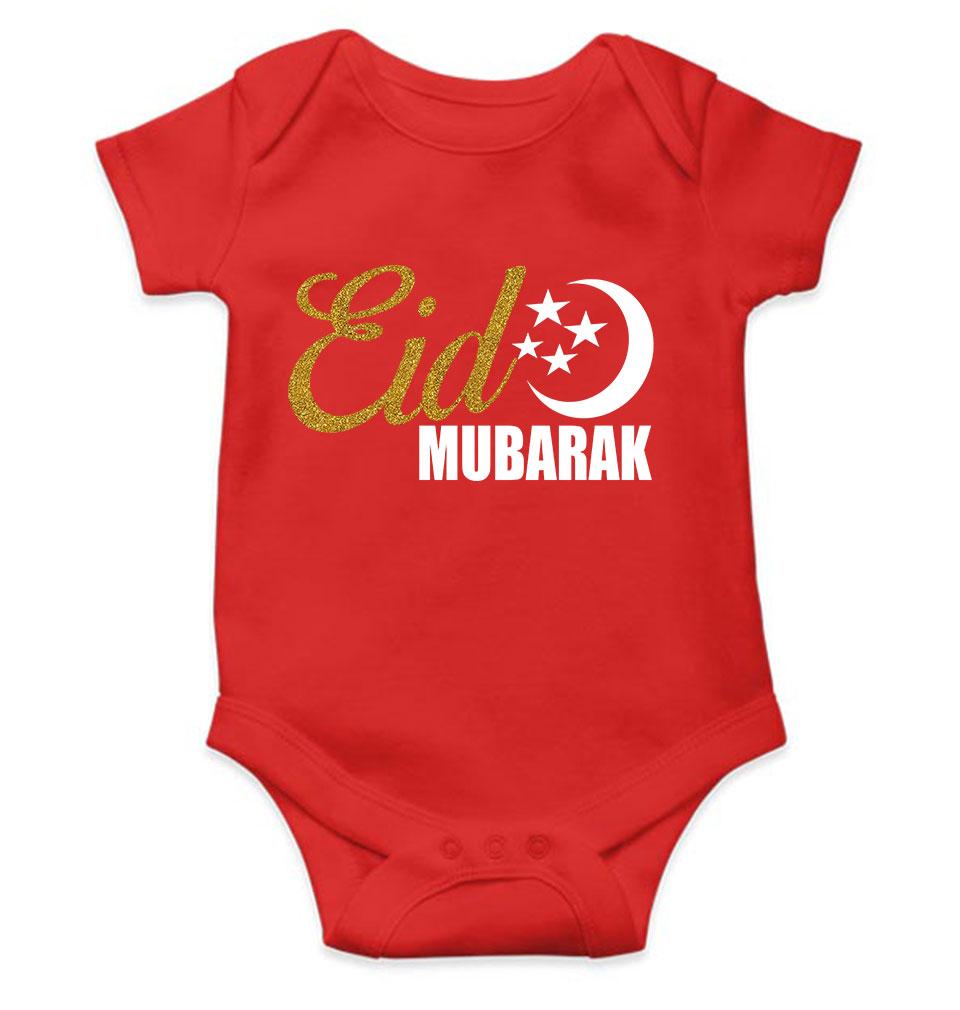 Eid Mubarak Rompers for Baby Girl- FunkyTeesClub