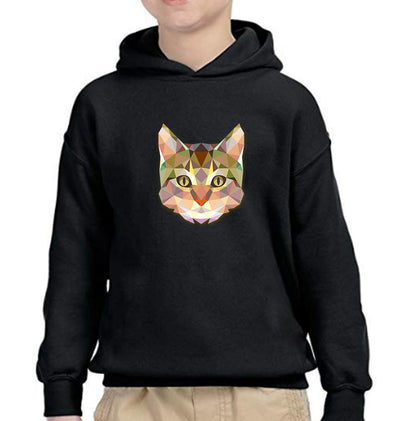 TRIANGLE CAT Boy Hoodies-FunkyTeesClub