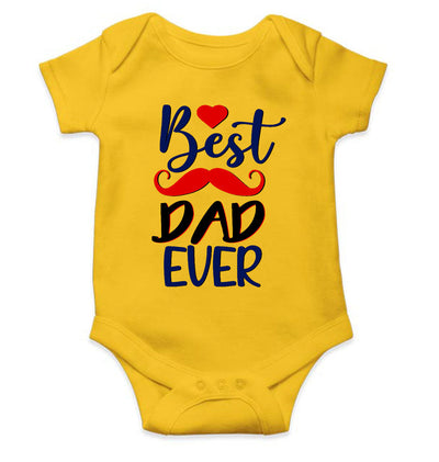 Best Dad Ever Fathers Day Rompers for Baby Boy- FunkyTeesClub