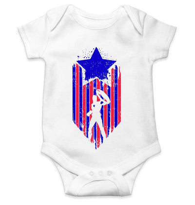 Captain America Web Series Rompers for Baby Girl- FunkyTeesClub