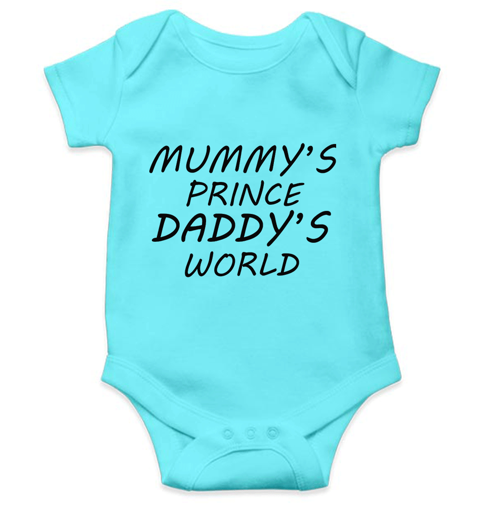MUMMYS PRINCE DADDYS WORLD Rompers for Baby Boy- FunkyTeesClub