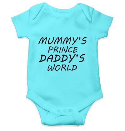 MUMMYS PRINCE DADDYS WORLD Rompers for Baby Boy- FunkyTeesClub