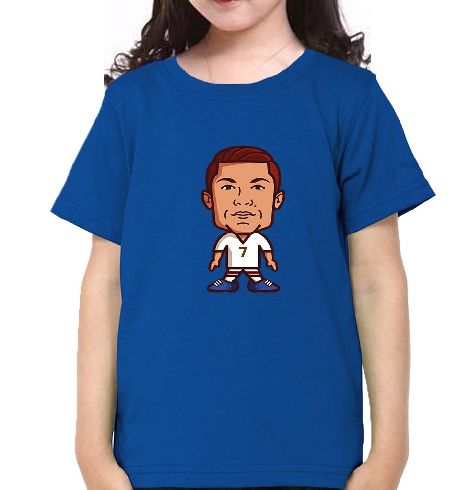 Cristiano Ronaldo CR7 Half Sleeves T-Shirt For Girls -FunkyTeesClub