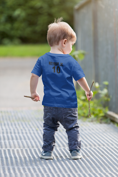 Neymar Jr 10 Half Sleeves T-Shirt for Boy-FunkyTeesClub