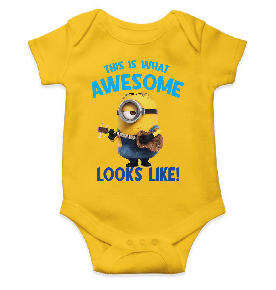 This Is What Awesome Looks Like Rompers for Baby Girl- FunkyTeesClub