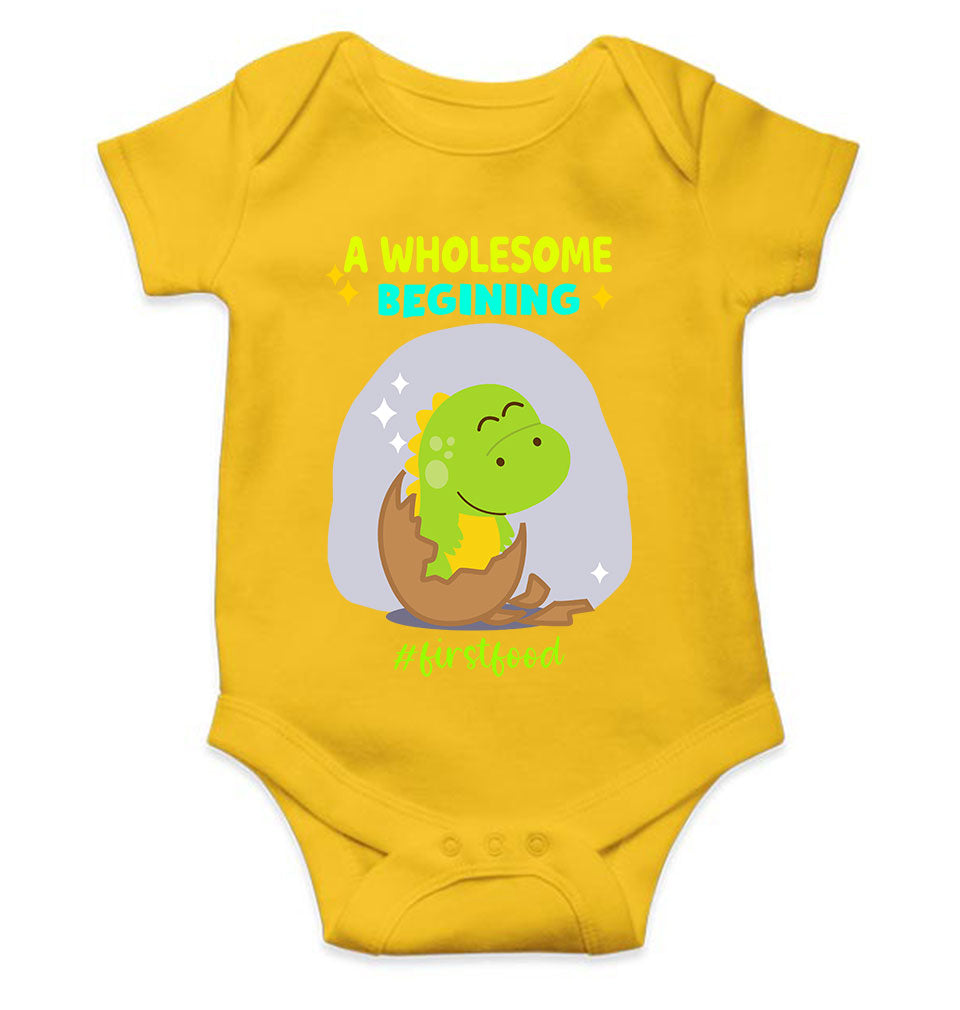 First Food Rompers for Baby Boy- FunkyTeesClub
