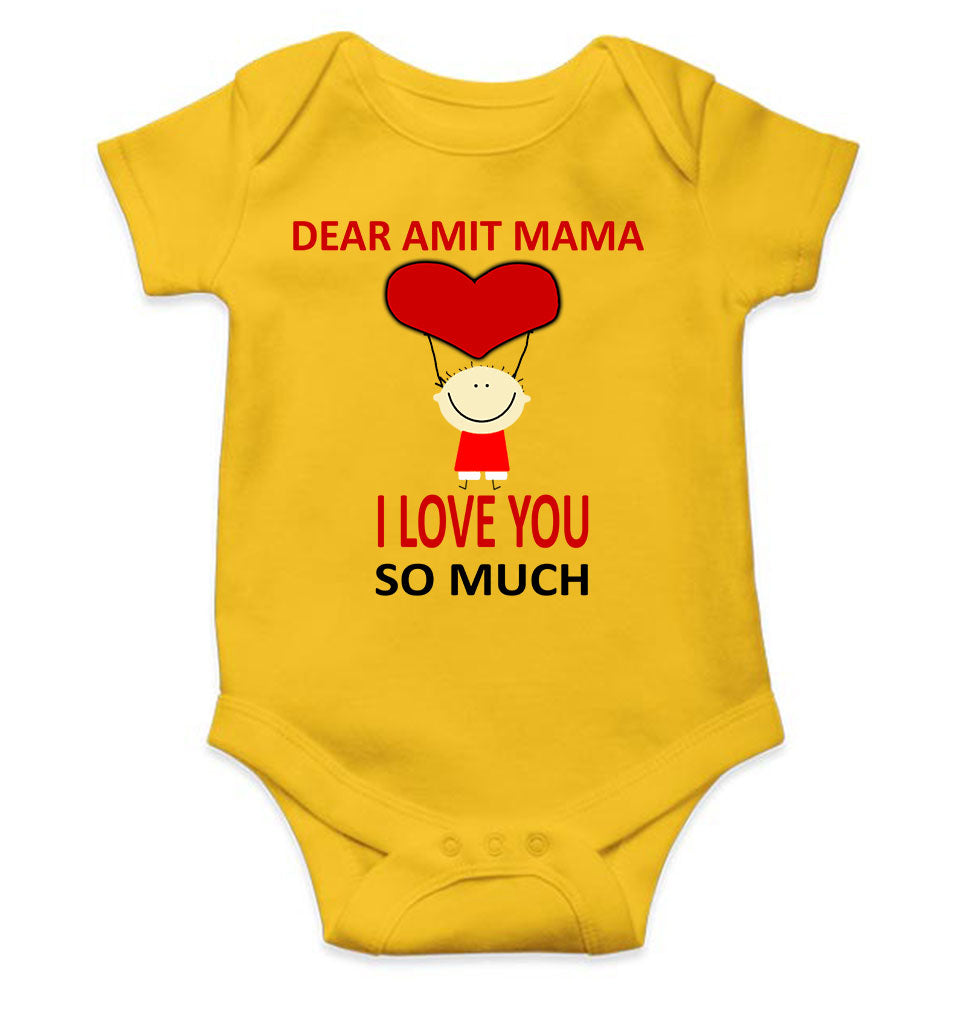 Custom Name I love My Mama So Much Rompers for Baby Boy- FunkyTeesClub