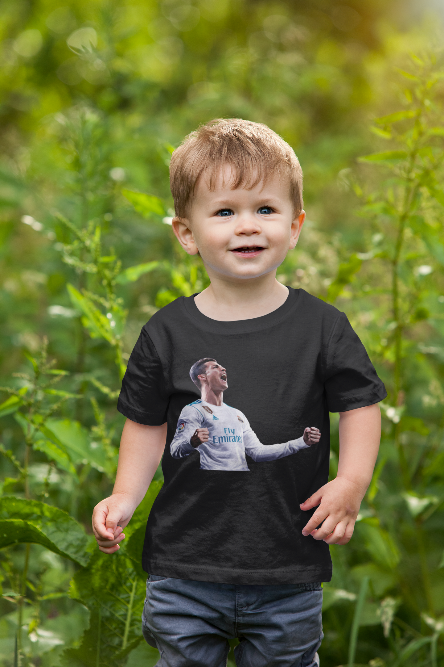 Ronaldo Half Sleeves T-Shirt for Boy-FunkyTeesClub