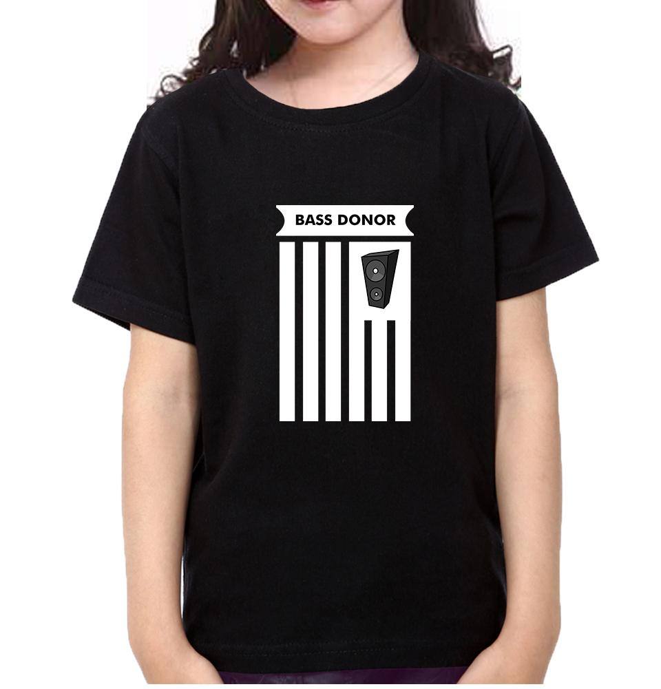 BASS DONOR Half Sleeves T-Shirt For Girls -FunkyTeesClub