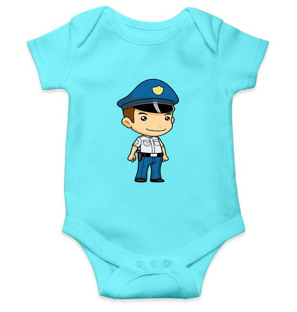 Future Police Rompers for Baby Boy- FunkyTeesClub