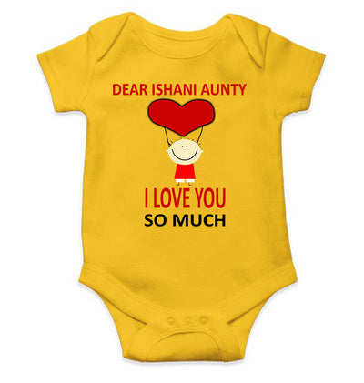 Custom Name I love My Aunty So Much Rompers for Baby Girl- FunkyTeesClub
