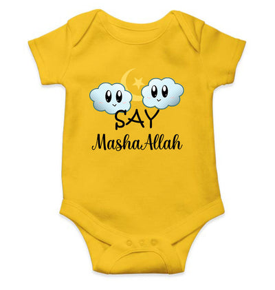 Say MashAllah Rompers for Baby Girl- FunkyTeesClub