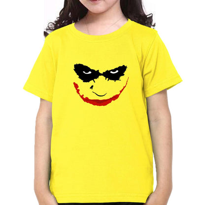 Joker Face Half Sleeves T-Shirt For Girls -FunkyTeesClub