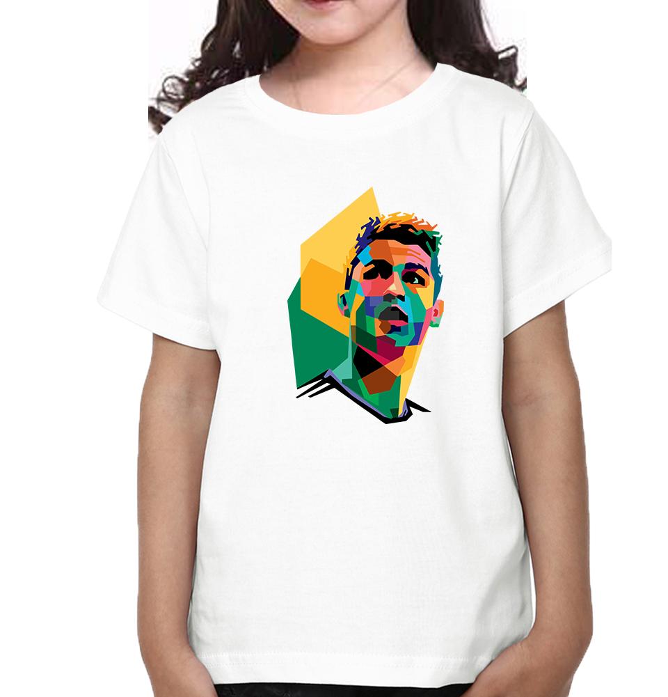 Cristiano Ronaldo CR7 Half Sleeves T-Shirt For Girls -FunkyTeesClub