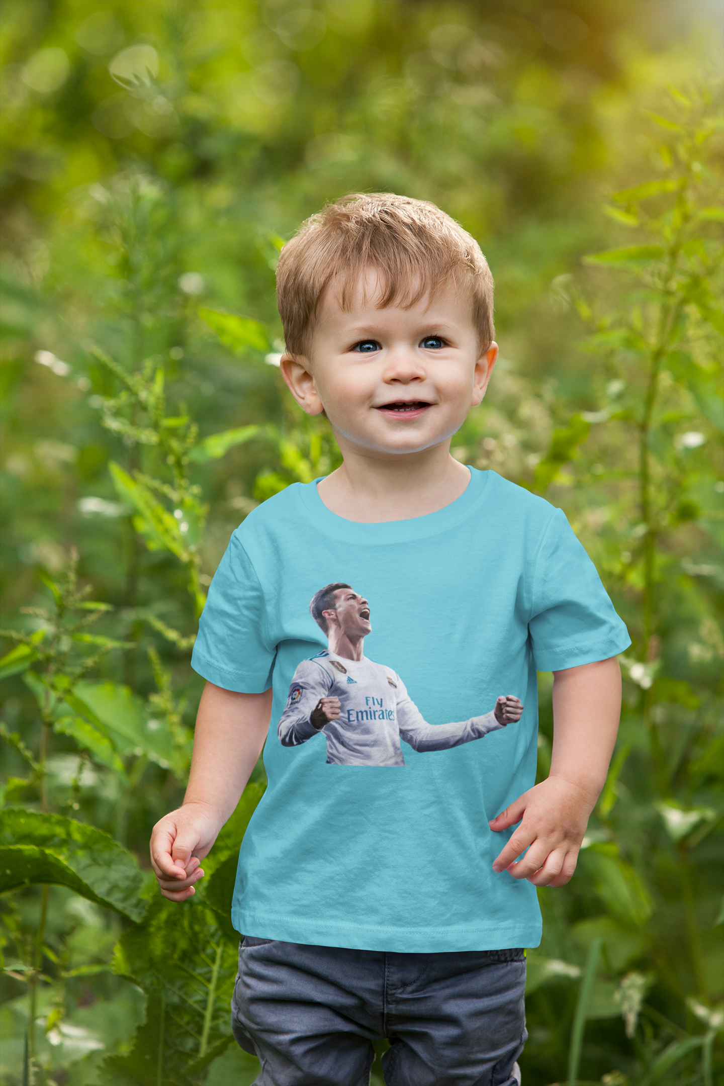 Ronaldo Half Sleeves T-Shirt for Boy-FunkyTeesClub