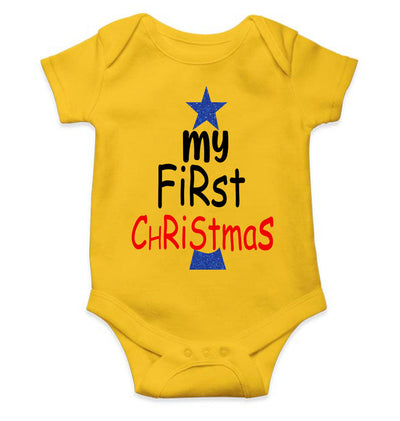 My First Christmas Rompers for Baby Boy- FunkyTeesClub