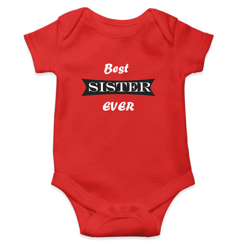 Best Sister Ever Rompers for Baby Girl- FunkyTeesClub