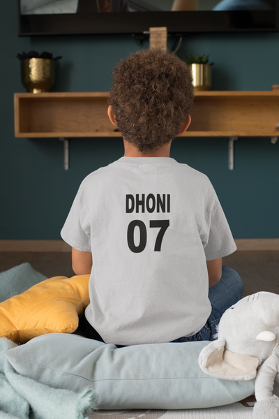 Dhoni 07 Half Sleeves T-Shirt for Boy-FunkyTeesClub